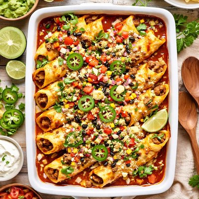 Image of Mexican Stuffed Manicotti Shells