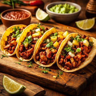 Image of Mexican Tacos Al Pastor