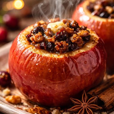 Image of Microwave Baked Apples W Mincemeat