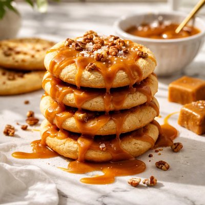 Image of Microwave Caramel Biscuits