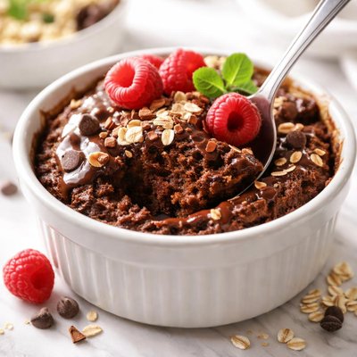 Image of Microwave Chocolate Oatmeal Cake