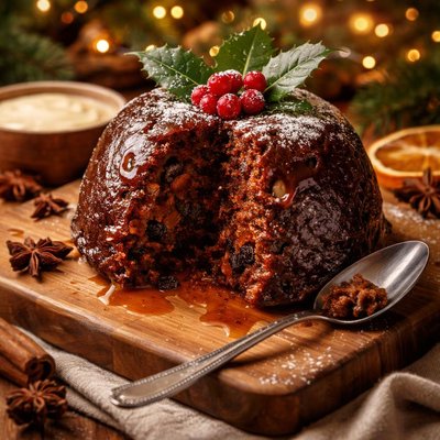 Image of Microwave Christmas Pudding