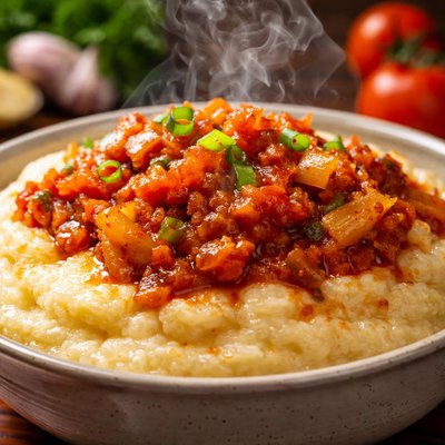 Image of Microwave Cornmeal Mielie Pap with Sheba