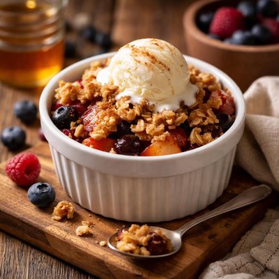 Image of Microwave Fruit Crisp for One