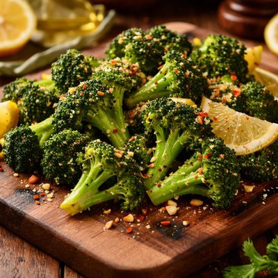 Image of Microwave Lemon Garlic Broccoli