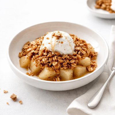 Image of Microwave Pear Crisp with Granola Topping
