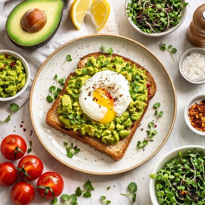 Image of Microwave Poached Egg on Toast