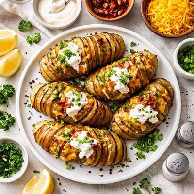 Image of Microwave Sliced Baked Potatoes