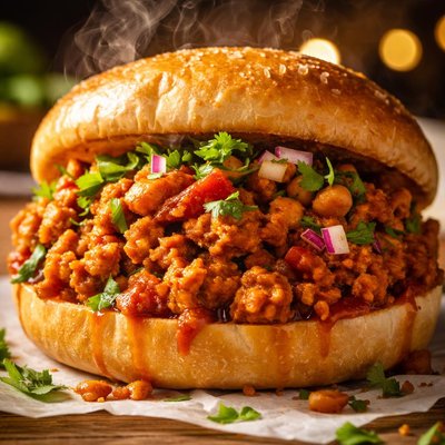 Image of Middle Eastern Chicken Sloppy Joe