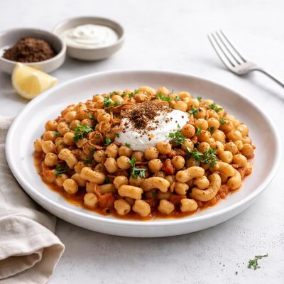 Image of Middle Eastern Macaroni N Garbanzos