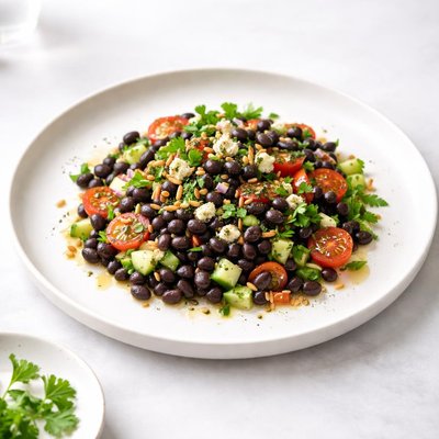 Image of Middle Eastern Style Black Bean Salad