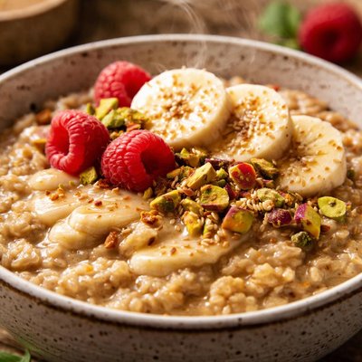 Image of Middle Eastern Tahini Oatmeal Vegan