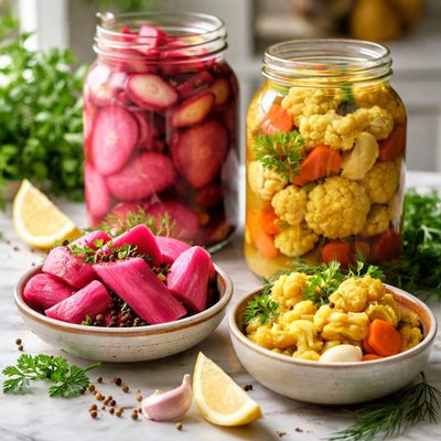 Image of Mideastern Pickles Two Recipes Turnip and Cauliflower