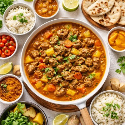 Image of Mild and Fruity Lamb Curry Perfect for Children