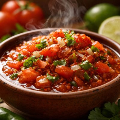 Image of Mild Spicy Homemade Salsa