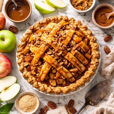 Image of Mile High Caramel Apple Pie