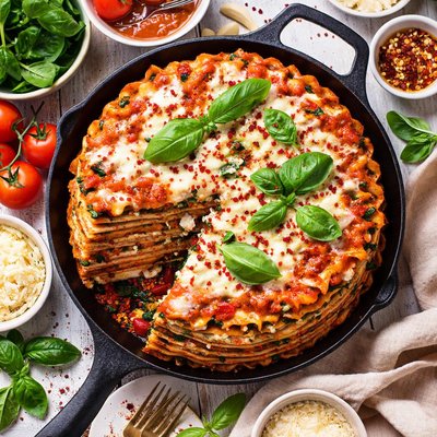 Image of Mile High Meatless Lasagna Pie