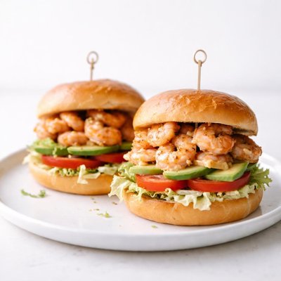 Image of Mile High Shrimp Sandwiches