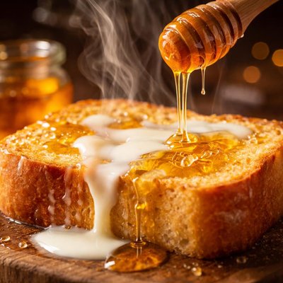 Image of Milk and Honey on Bread