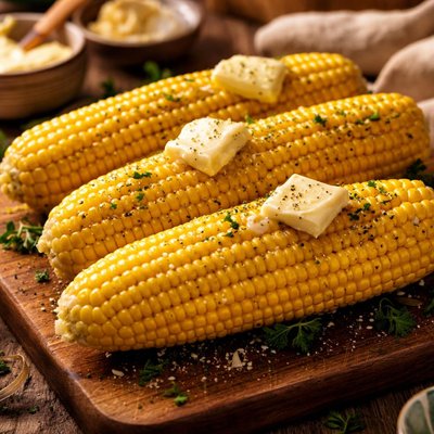 Image of Milk Boiled Corn on the Cob