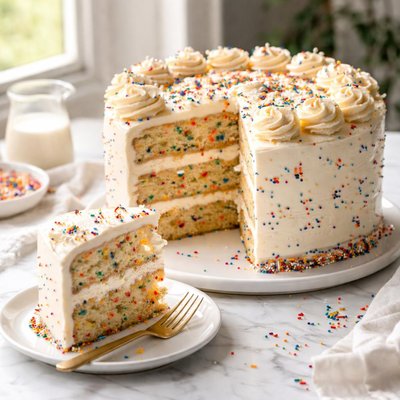 Image of Milky Moist Funfetti Cake Too Easy