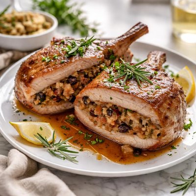 Image of Mincemeat Stuffed Pork Chops