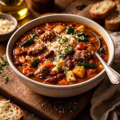 Image of Minestrone Soup with Sausage