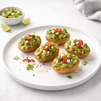 Image of Mini Baked Potatoes with Guacamole