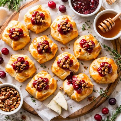 Image of Mini Brie En Croute with Cranberry