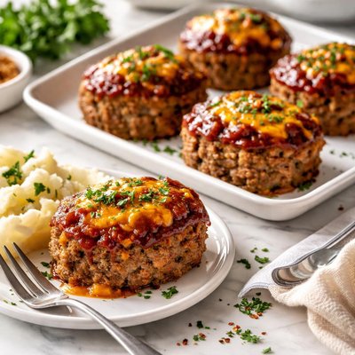 Image of Mini Cheddar Meatloaves