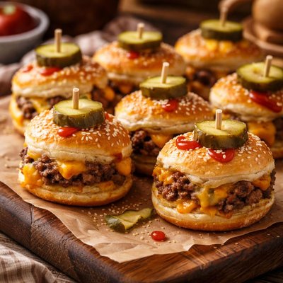 Image of Mini Cheeseburger Puffs