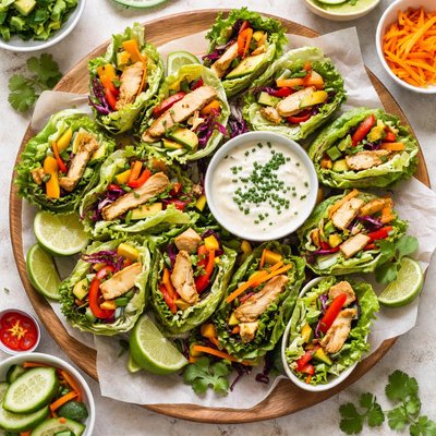 Image of Whole30 Mini Chicken and Veggie Wraps