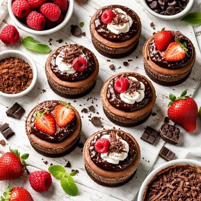 Image of Mini Chocolate Cheesecakes
