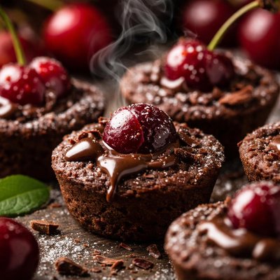 Image of Mini Chocolate Cherry Bites