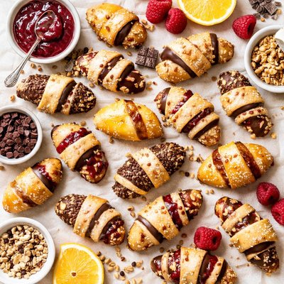 Image of Mini Chocolate or Fruit Rugelach