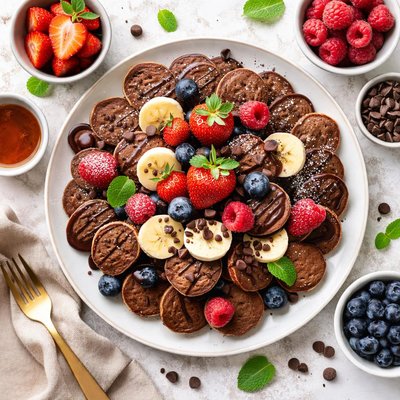 Image of Mini Chocolate Pancakes