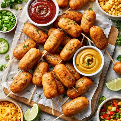 Image of Mini Corn Dogs from Emeril