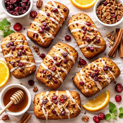 Image of Mini Cranberry Pecan Loaves