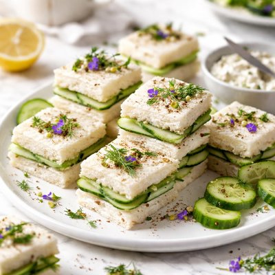 Image of Mini Cucumber Sandwiches