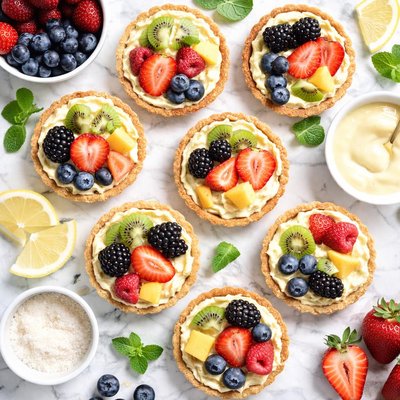 Image of Vegan Mini Fruit Tarts