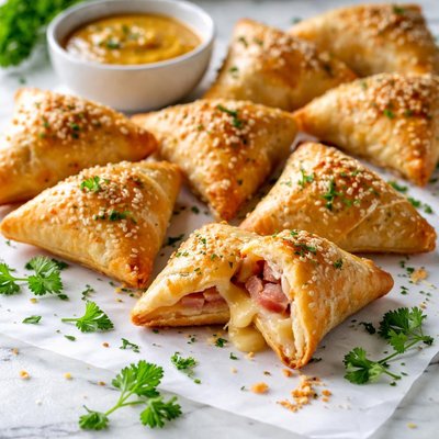 Image of Mini Ham and Cheese Turnovers