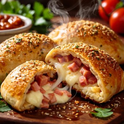 Image of Mini Ham Cheese Calzones