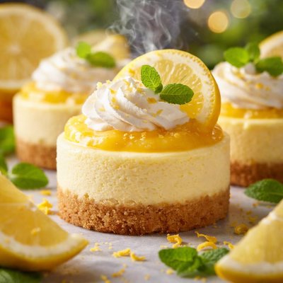 Image of Mini Lemon Cheesecakes