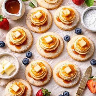Image of Mini Maple Syrup Pancake Cookies