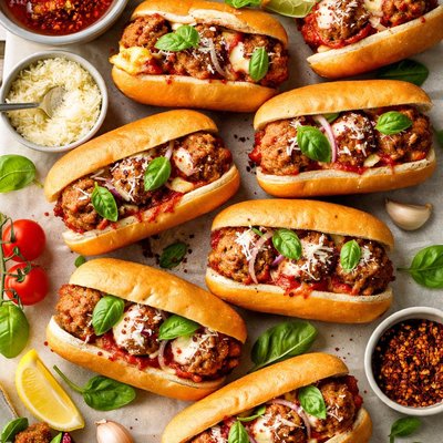 Image of Mini Meatball Hero Sandwiches