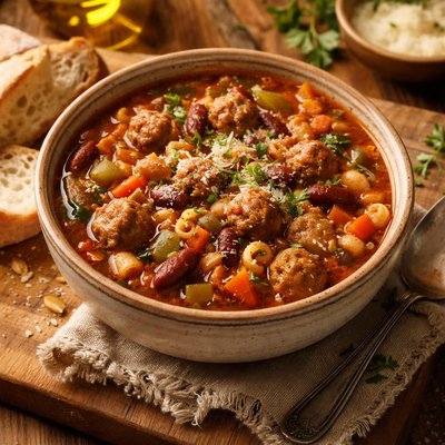 Image of Mini Meatball Minestrone