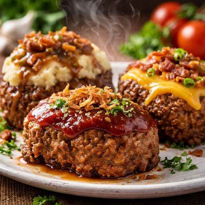 Image of Mini Meatloaves 3 Variations Kraft Food and Family Magazine