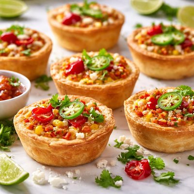 Image of Mini Mexican Cherry Pepper Quiches