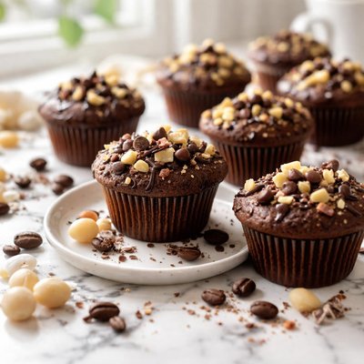 Image of Mini Mocha Macadamia Muffins