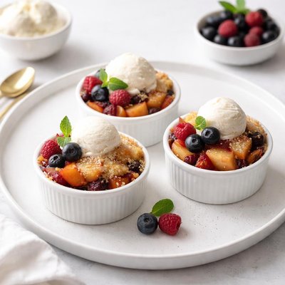 Image of Mini Peachberry Cobblers